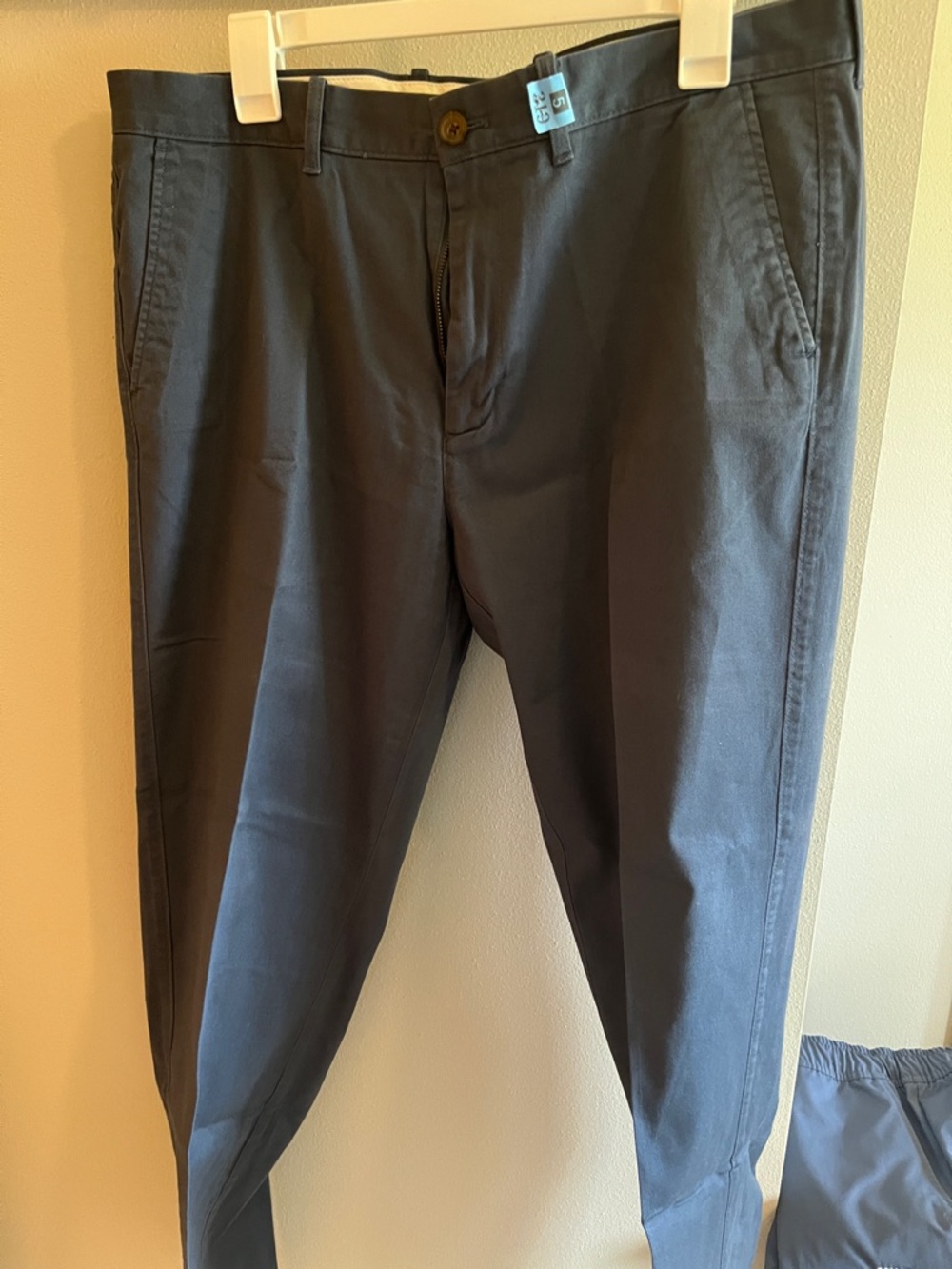 J Crew Men's Navy Chinos Flex Fit Straight 36x32